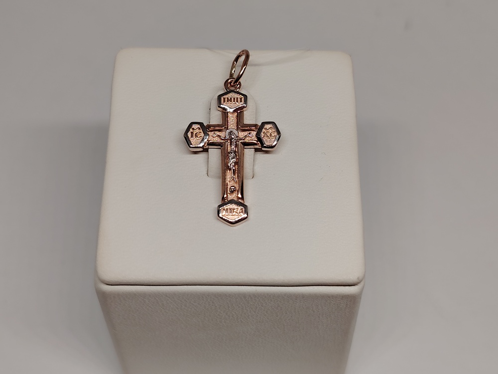 ПОДВЕСКА КРЕСТ без камня (Au 585)