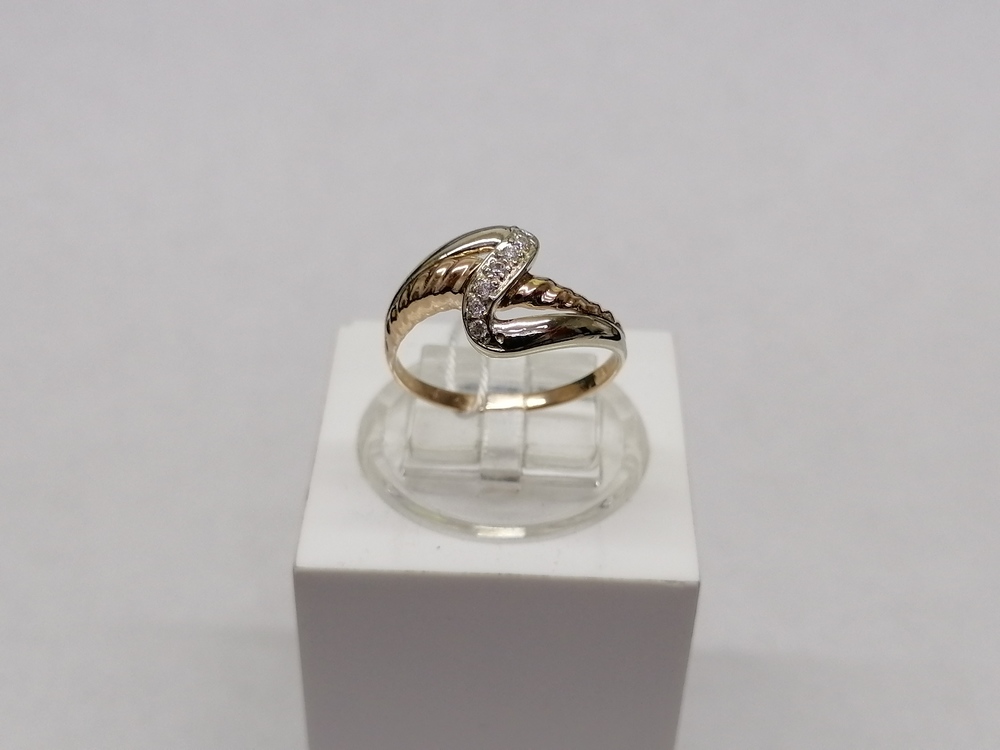 КОЛКМИ585 КОЛЬЦО С КАМНЯМИ (Au 585)