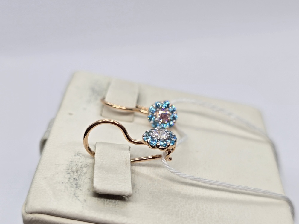 СЕРЬГИ С КАМНЯМИ (Au 585)