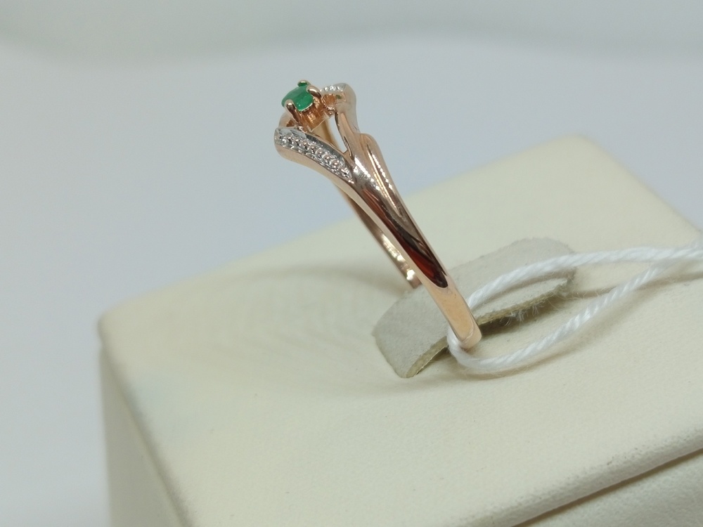 КОЛКМ585 КОЛЬЦО С КАМНЕМ (Au 585)