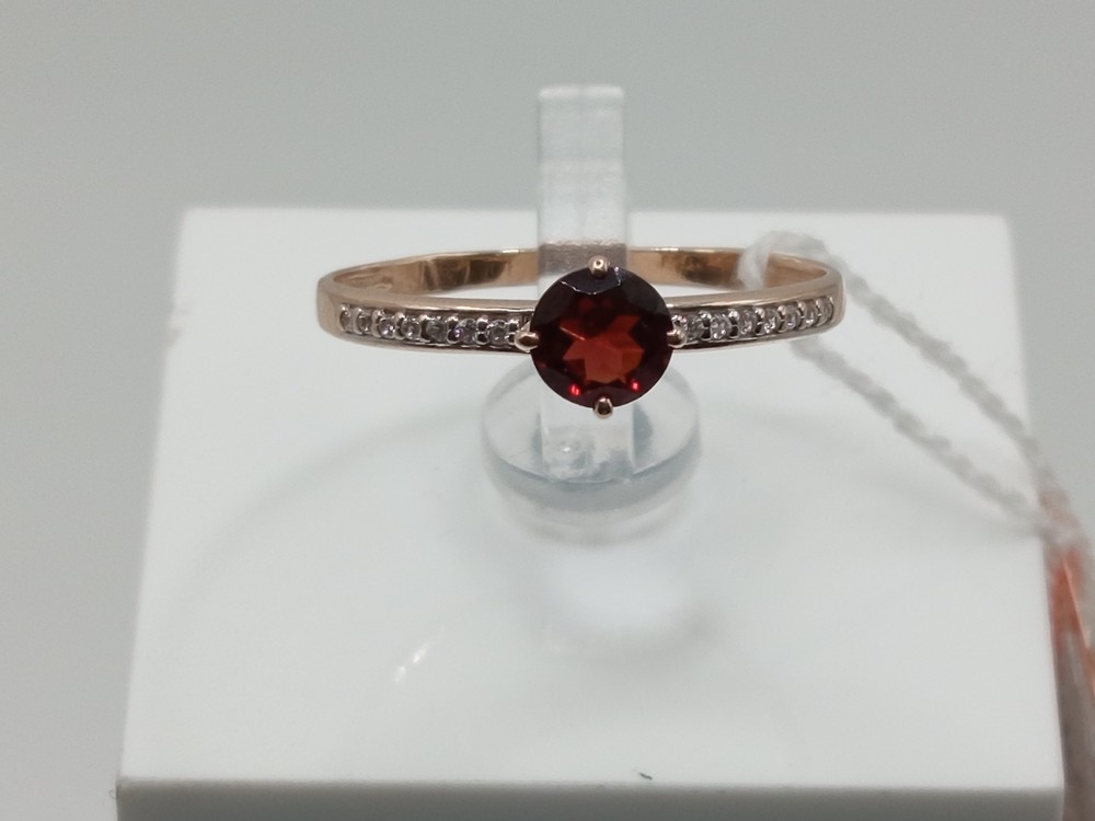 КОЛКМ585 КОЛЬЦО С КАМНЕМ (Au 585)