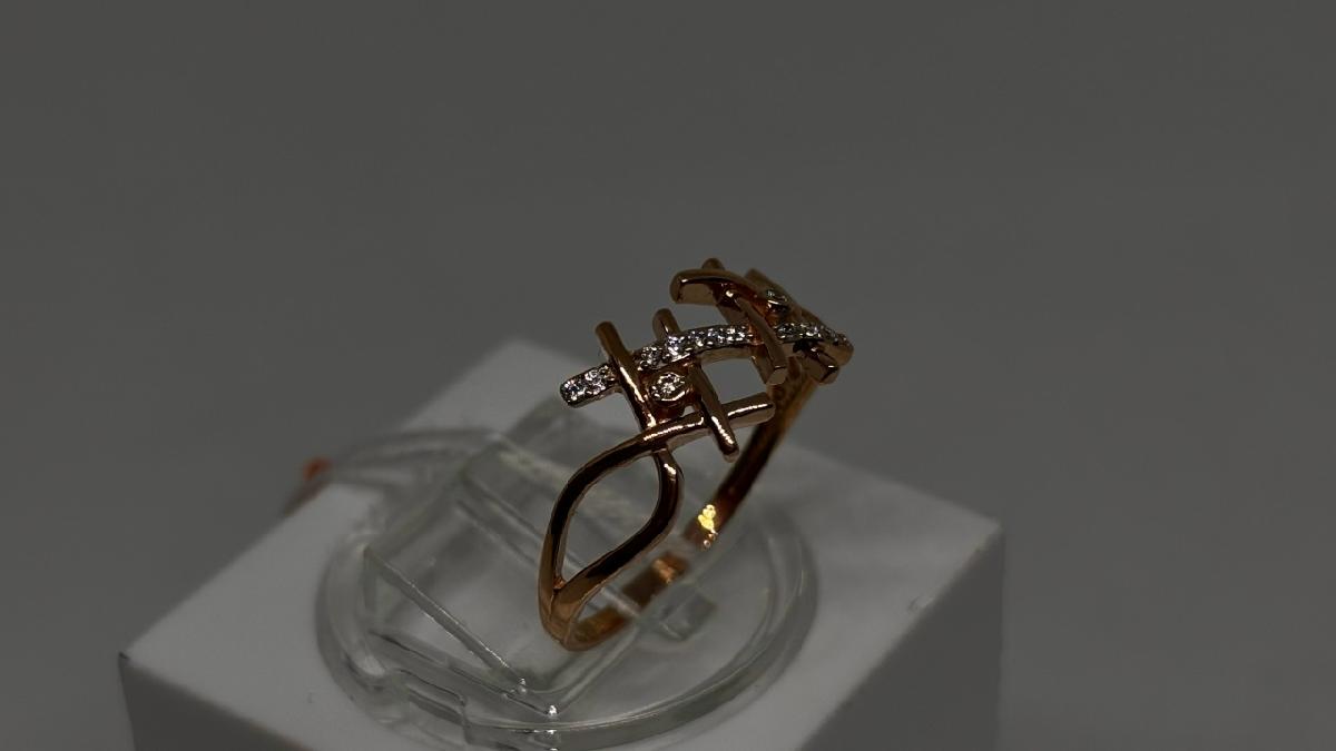 КОЛКМИ585 КОЛЬЦО С КАМНЯМИ (Au 585)