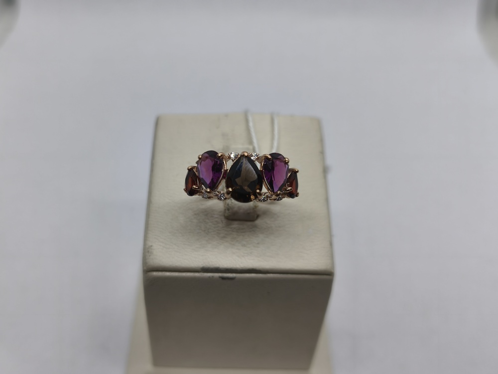 КОЛКМИ585 КОЛЬЦО С КАМНЯМИ (Au 585)