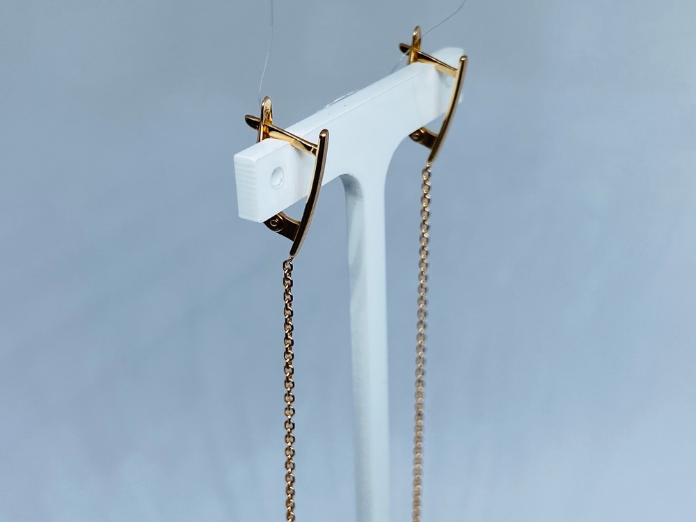 СЕРЬГИ БЕЗ КАМНЯ (Au 585)