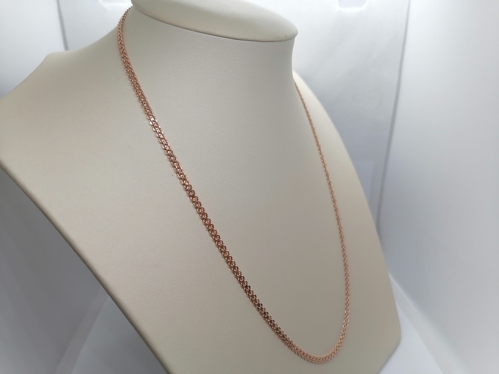 8050202П-50 ЦЕПЬ ПУСТОТЕЛАЯ Бисмарк машинный (Au 585)