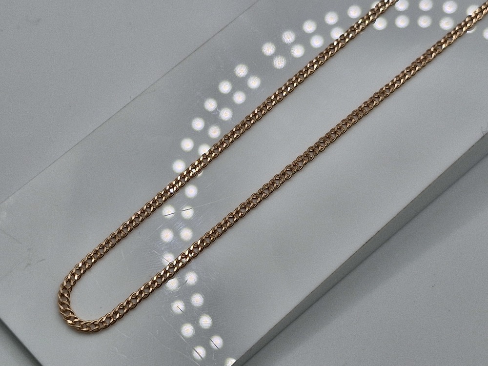 ЦЕПЬ ПУСТОТЕЛАЯ Ромб двойной (Au 585)