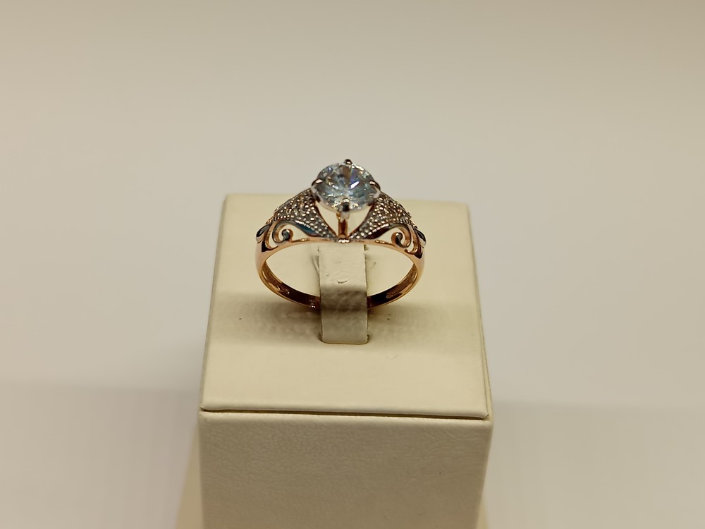 КОЛЬЦО С КАМНЯМИ (Au 585)