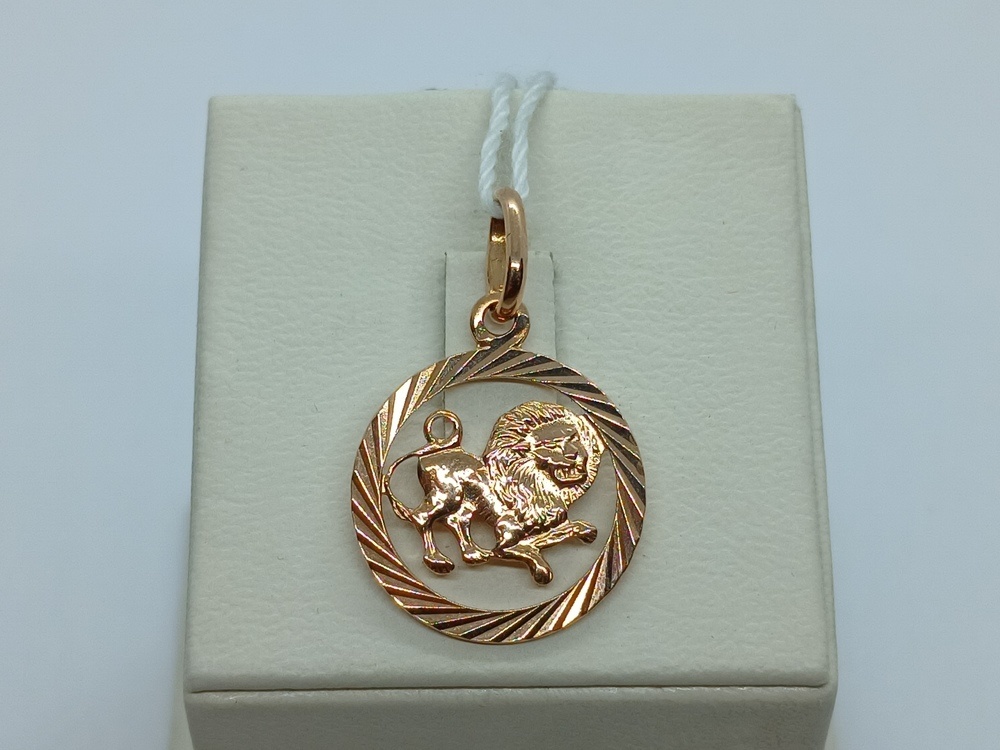 ПОДВЕСКА ЗНАК ЗОДИАКА ЛЕВ Au 585