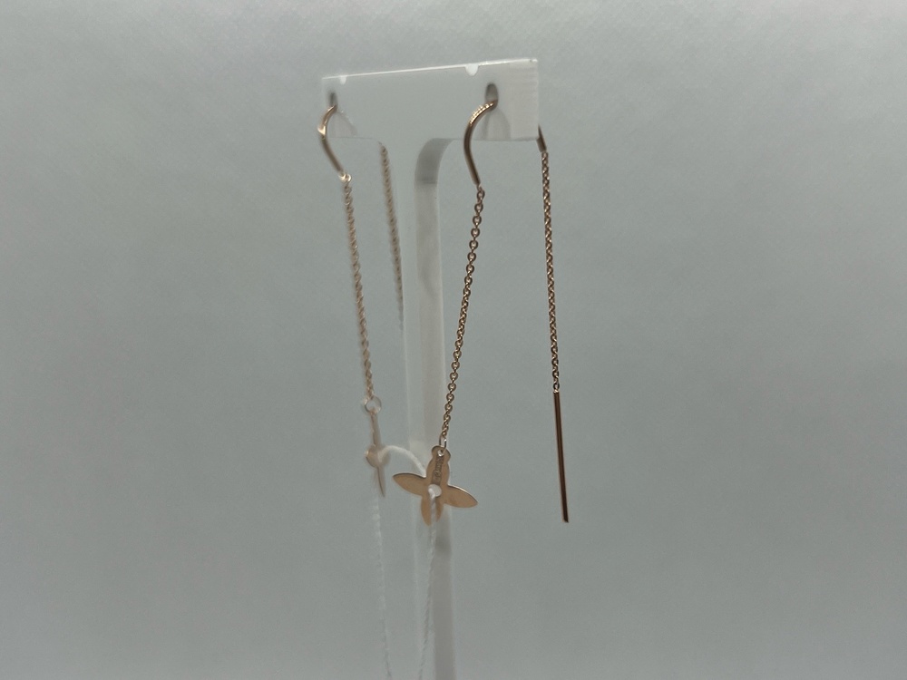 СЕРЬГИ ПРОДЕВКИ без камня (Au 585)