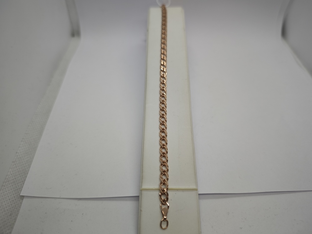 БРАСЛЕТ ПОЛНОВЕСНЫЙ Ромб двойной Au 585