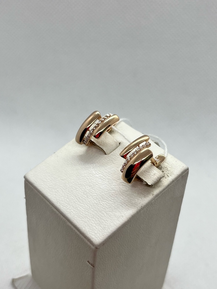 СКМИ585 СЕРЬГИ С КАМНЯМИ (Au 585)