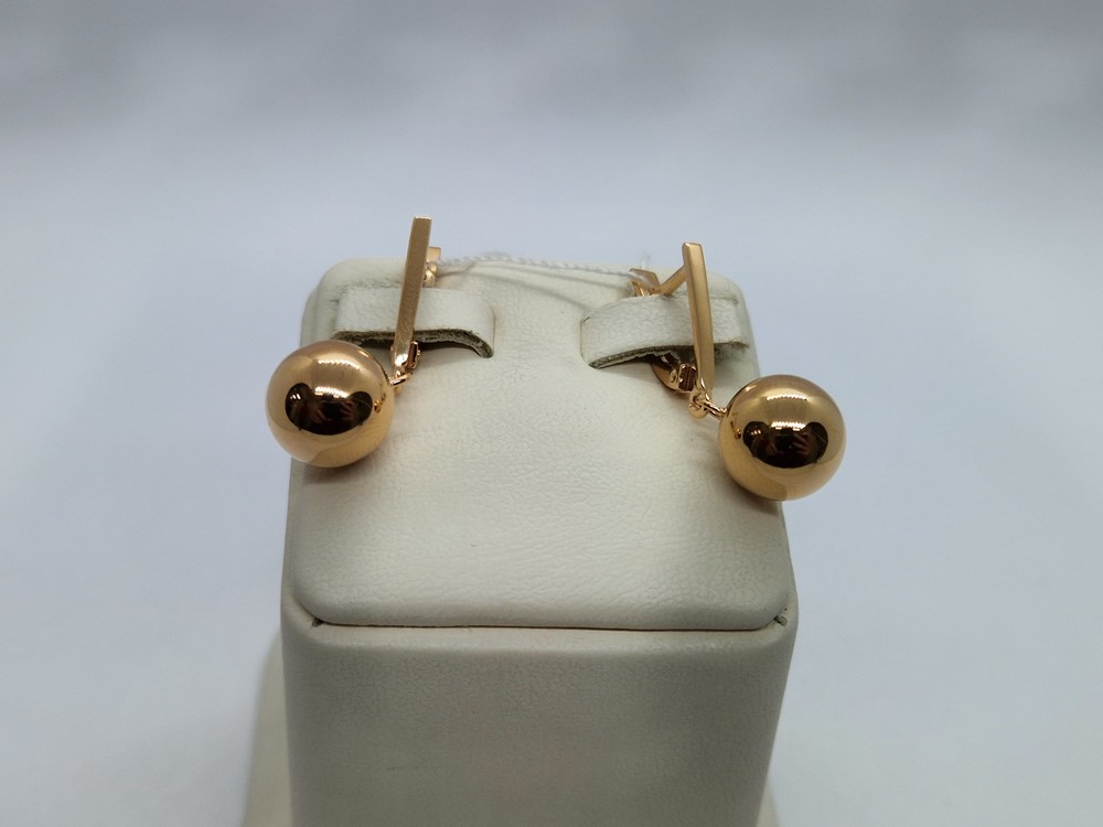 СЕРЬГИ БЕЗ КАМНЯ (Au 585)