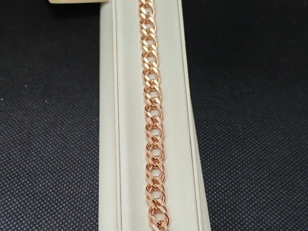 БРАСЛЕТ ПУСТОТЕЛЫЙ Ромб двойной (Au 585)