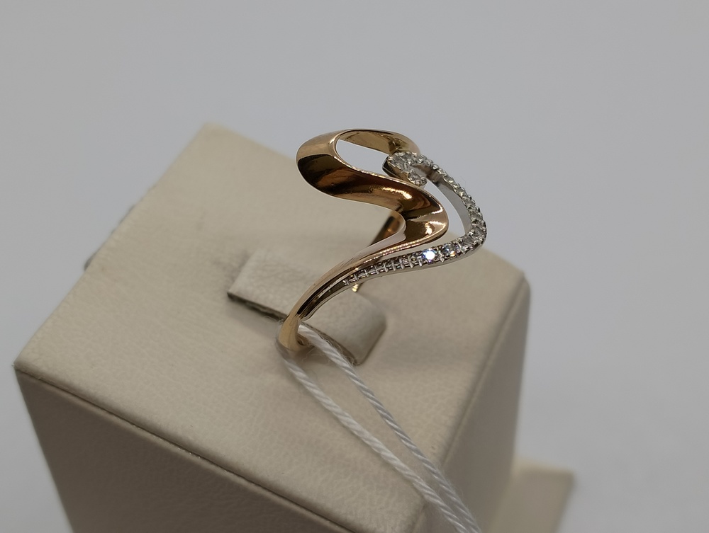 КОЛКМИ585 КОЛЬЦО С КАМНЯМИ (Au 585)