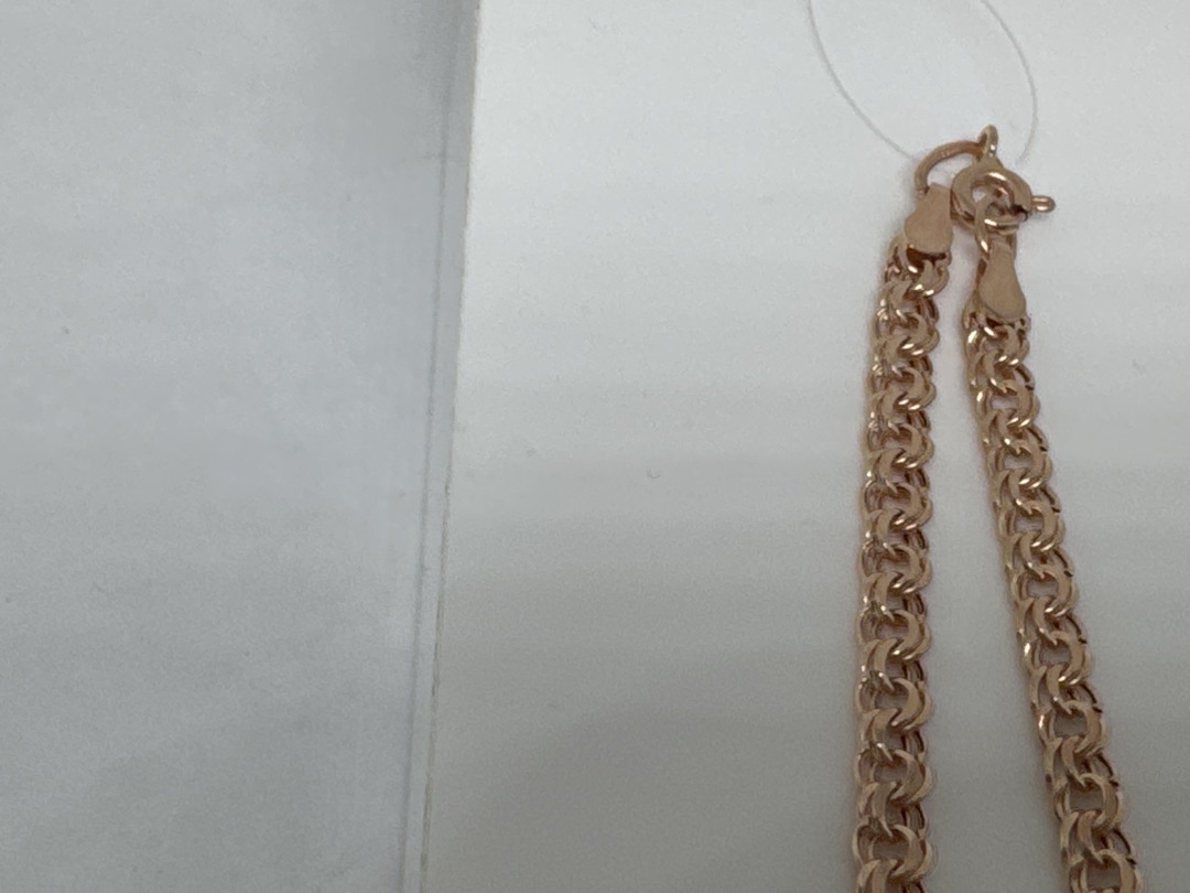 ЦЕПЬ ПУСТОТЕЛАЯ Бисмарк (Au 585)