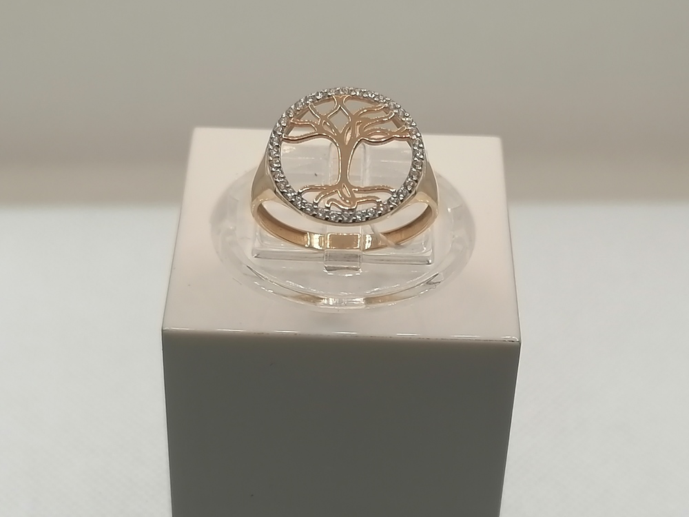 КОЛЬЦО С КАМНЯМИ (Au 585)