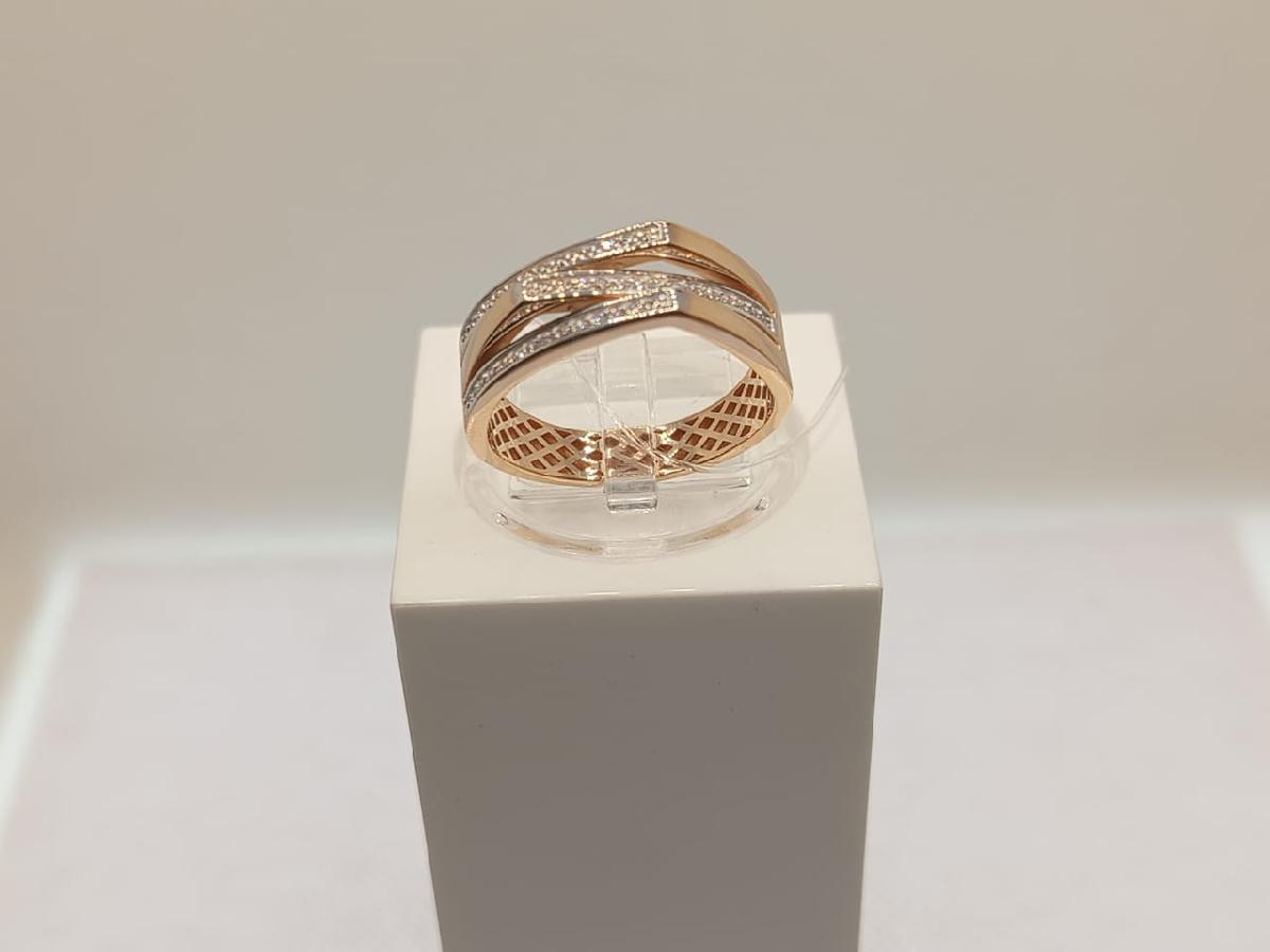 КОЛЬЦО С КАМНЯМИ (Au 585)