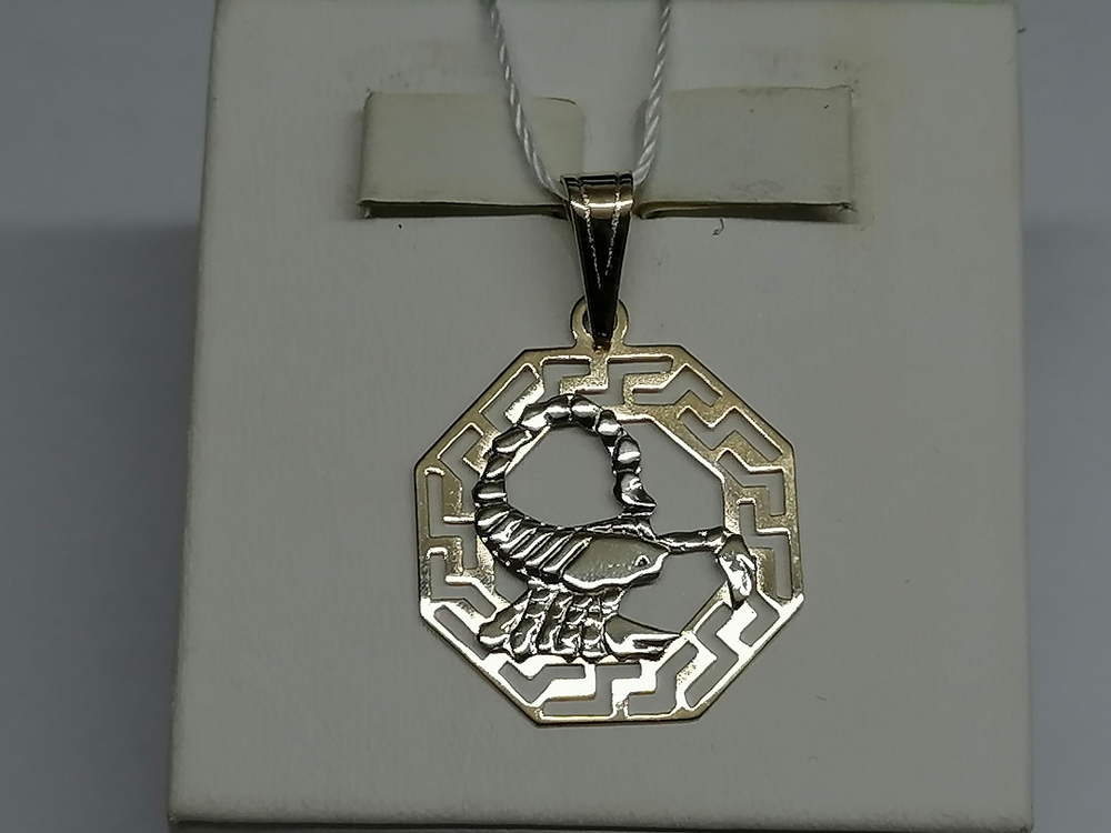 ПОДВЕСКА ЗНАК ЗОДИАКА СКОРПИОН Au 585