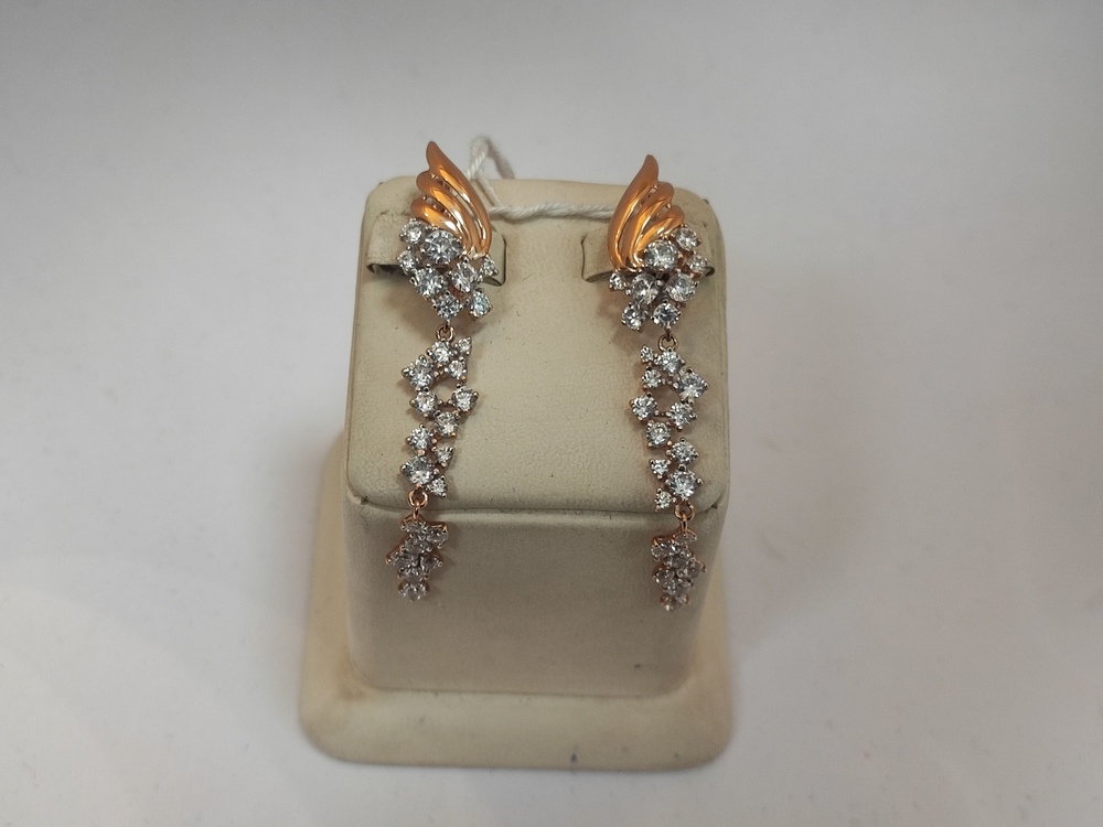 СЕРЬГИ С КАМНЯМИ (Au 585)