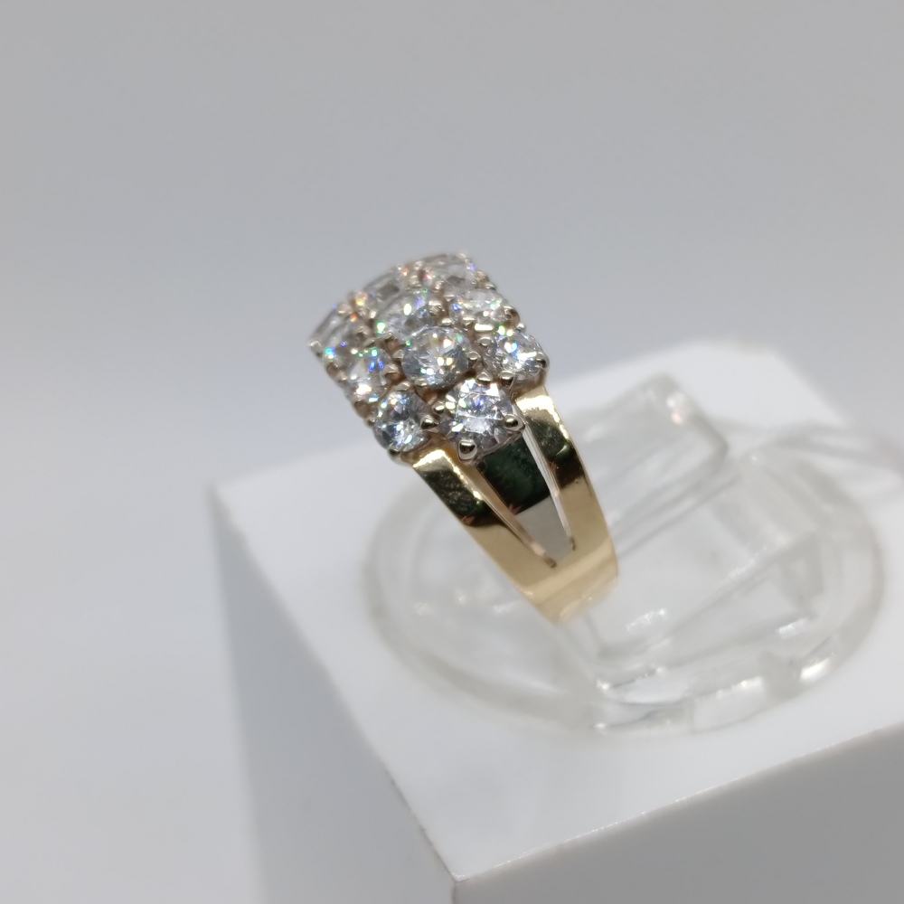 КОЛКМИ585 КОЛЬЦО С КАМНЯМИ (Au 585)