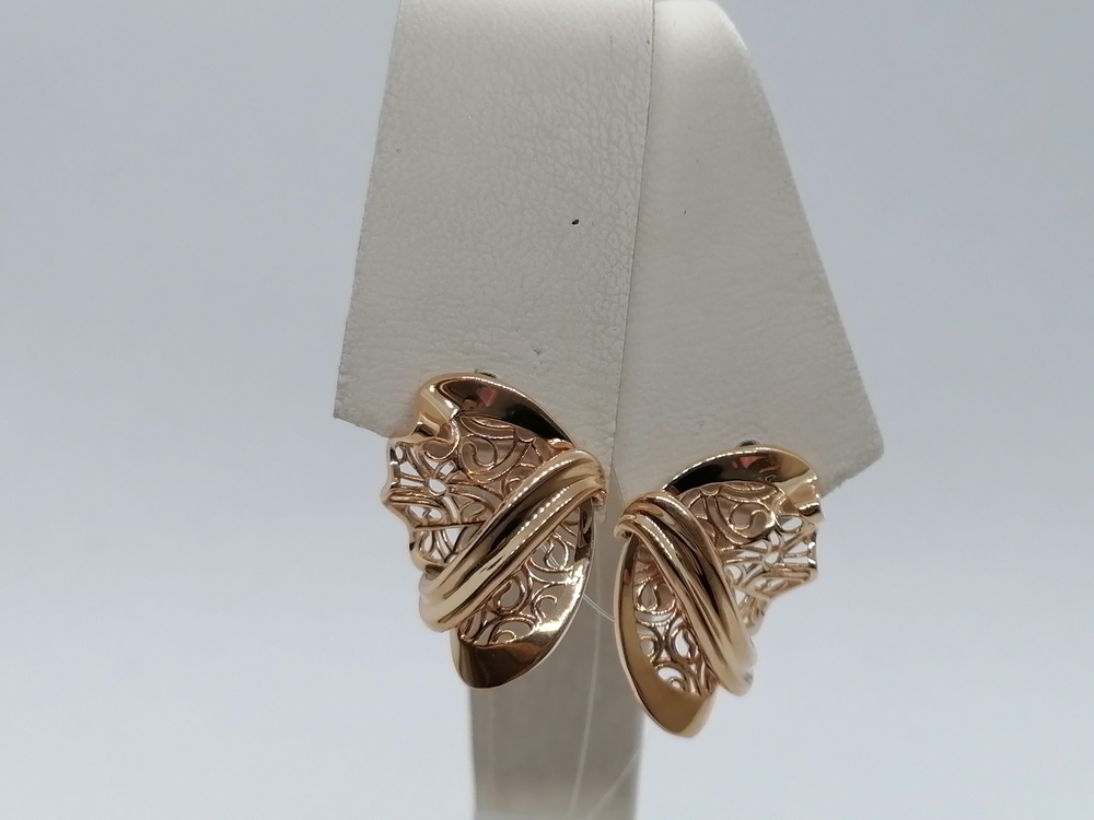 СЕРЬГИ БЕЗ КАМНЯ (Au 585)