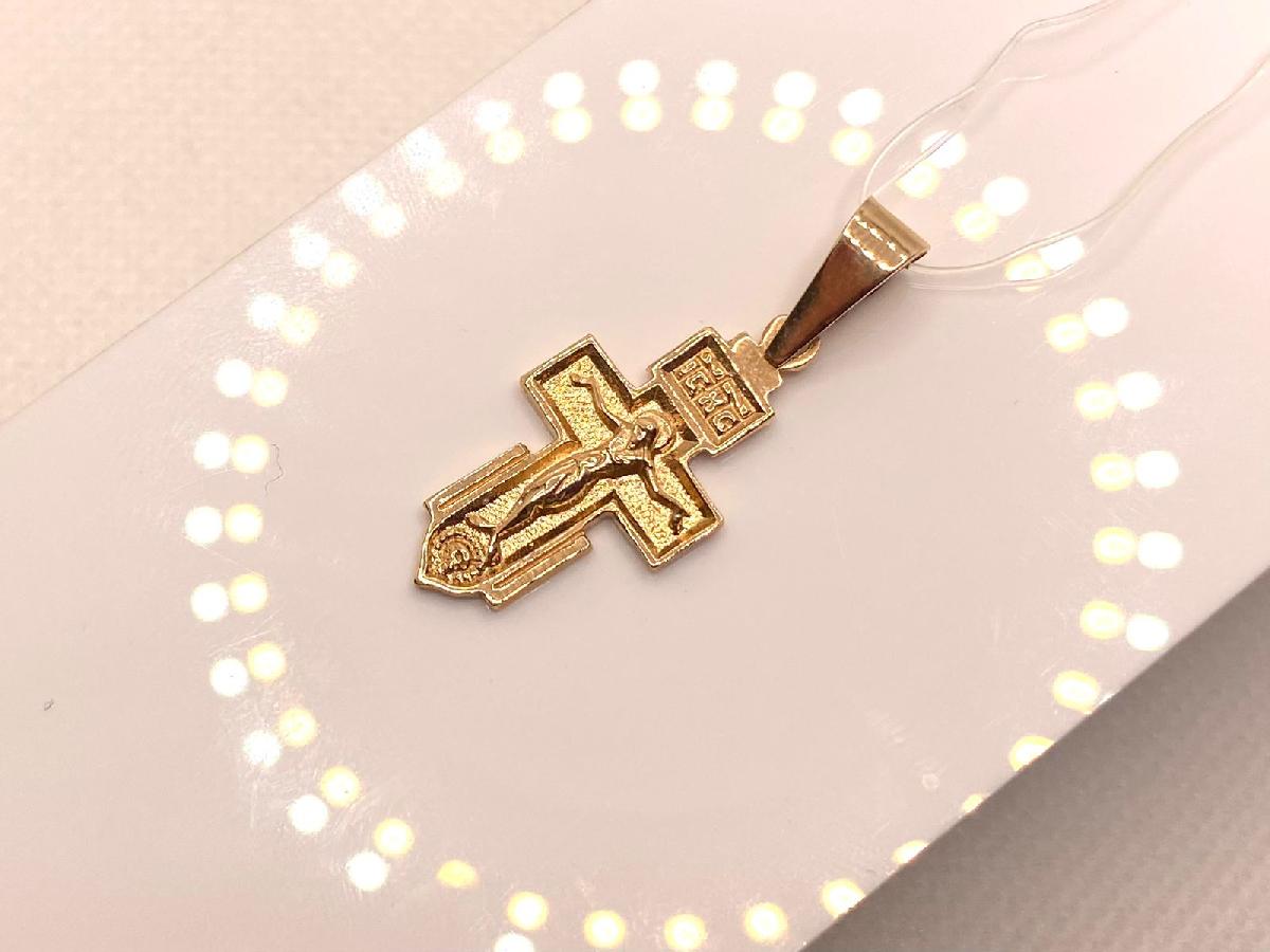 ПОДВЕСКА КРЕСТ без камня (Au 585)