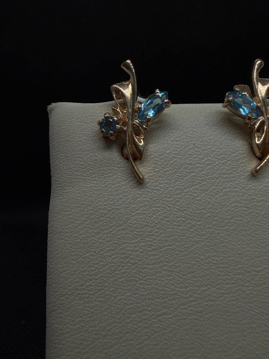 СЕРЬГИ С КАМНЯМИ (Au 585)