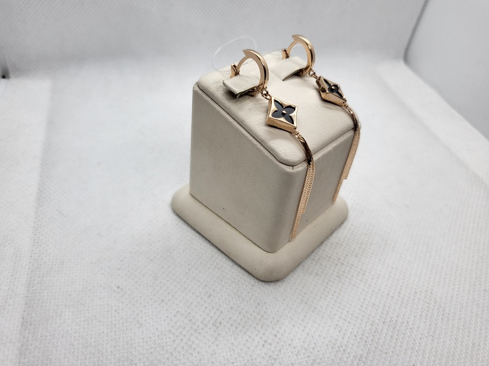 СЕРЬГИ С КАМНЕМ (Au 585)