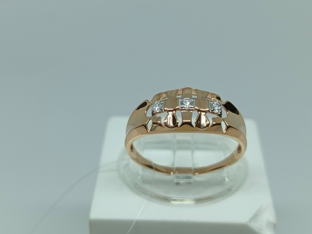 КОЛЬЦО С КАМНЯМИ (Au 585)