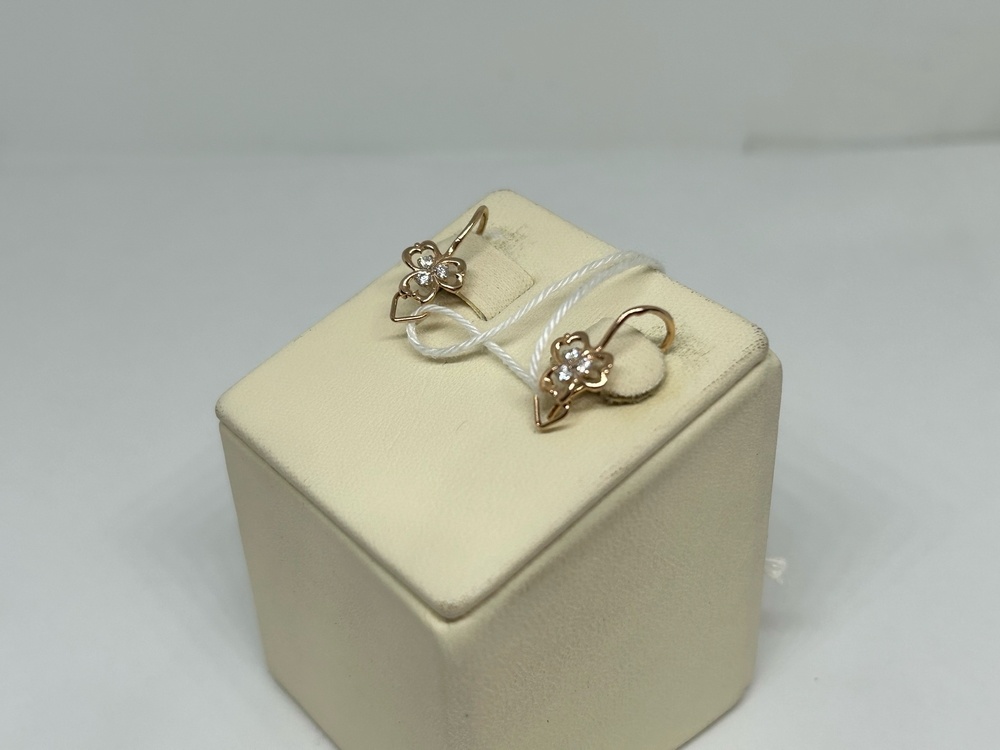 СКМИ585 СЕРЬГИ С КАМНЯМИ (Au 585)