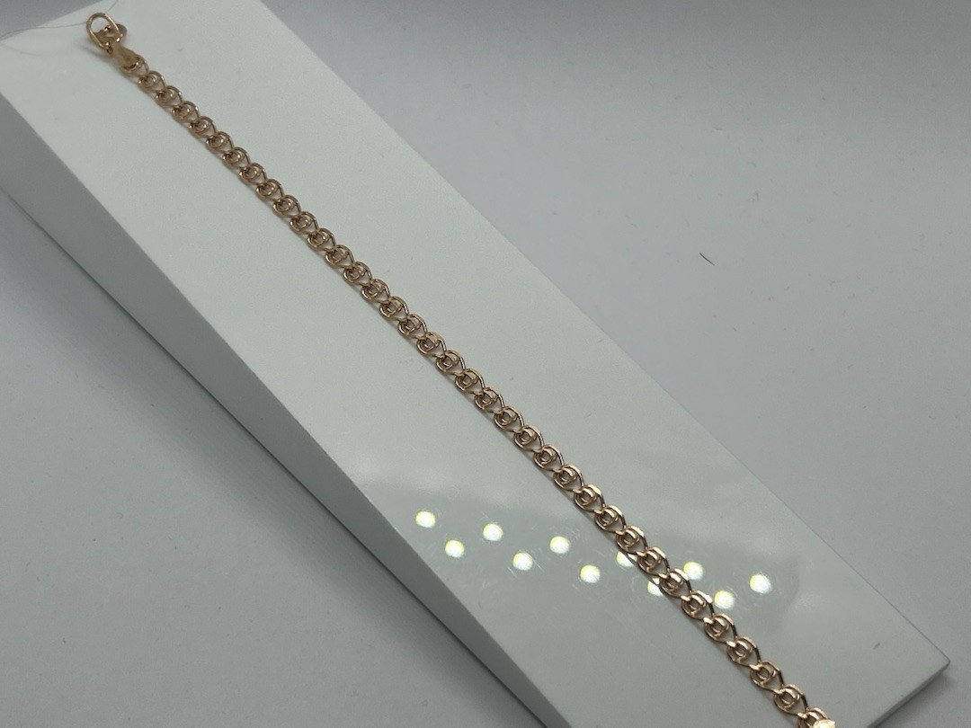 БРАСЛЕТ ПУСТОТЕЛЫЙ Лав (Au 585)