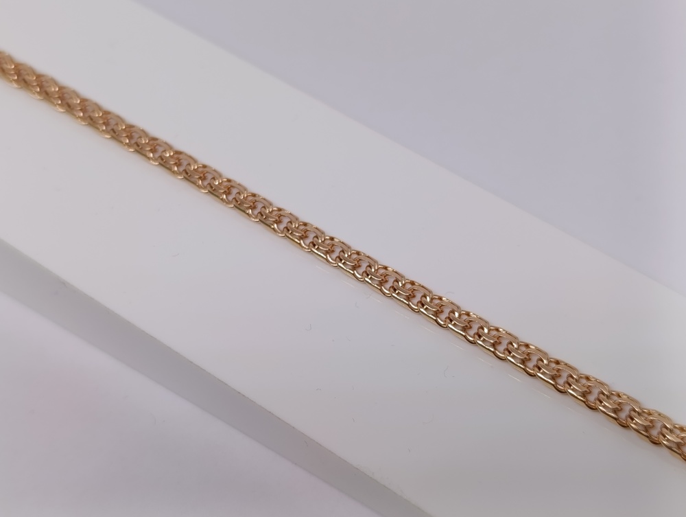 БЛБ585 БРАСЛЕТ ПОЛНОВЕСНЫЙ Бисмарк (Au 585)