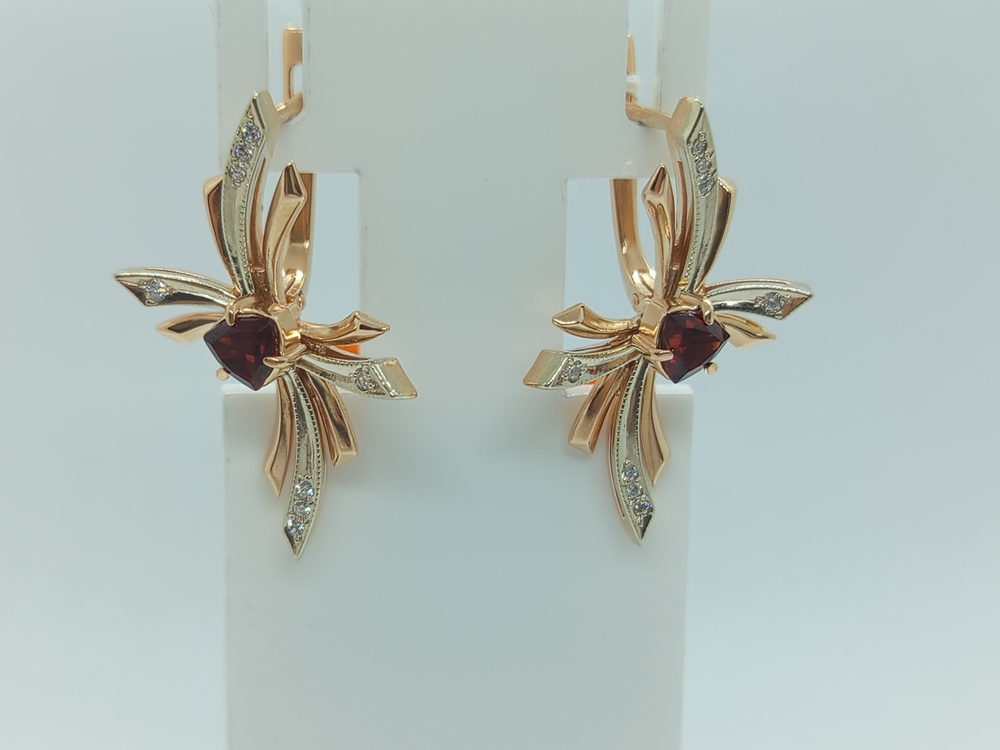 СЕРЬГИ С КАМНЯМИ (Au 585)