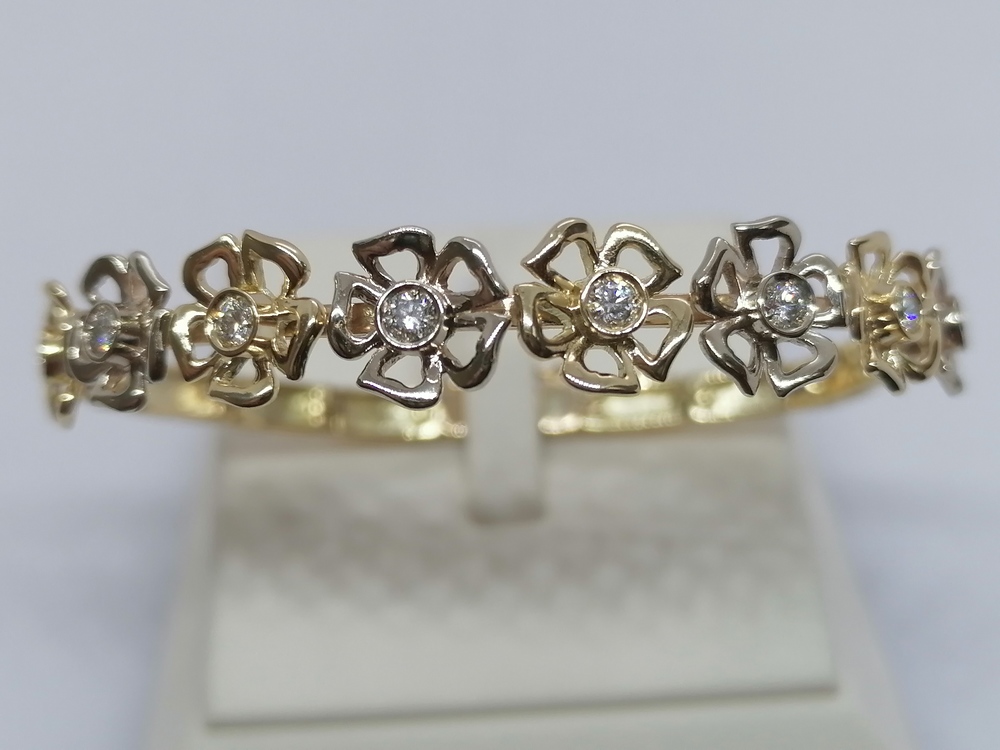 БРАСЛЕТ БРИЛЛИАНТ Au 585