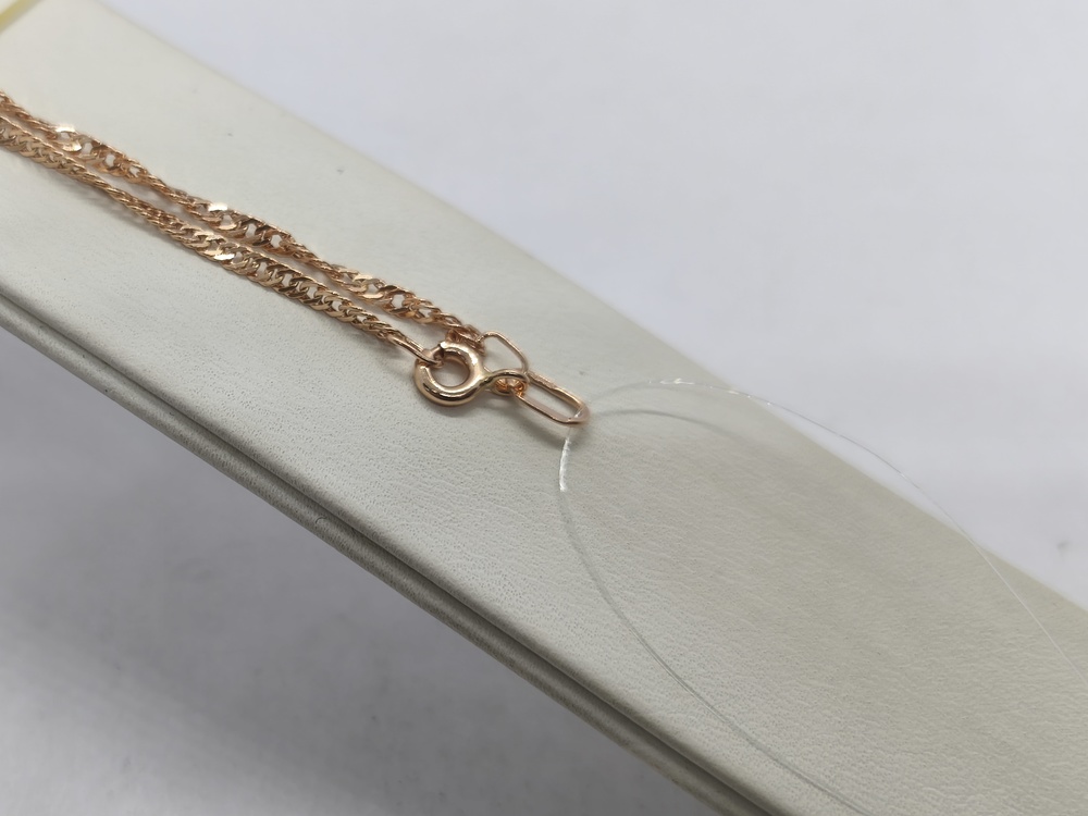 ЦЕПЬ ПУСТОТЕЛАЯ Сингапур (Au 585)