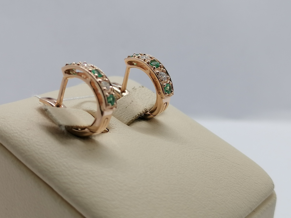 СЕРЬГИ С КАМНЯМИ (Au 585)