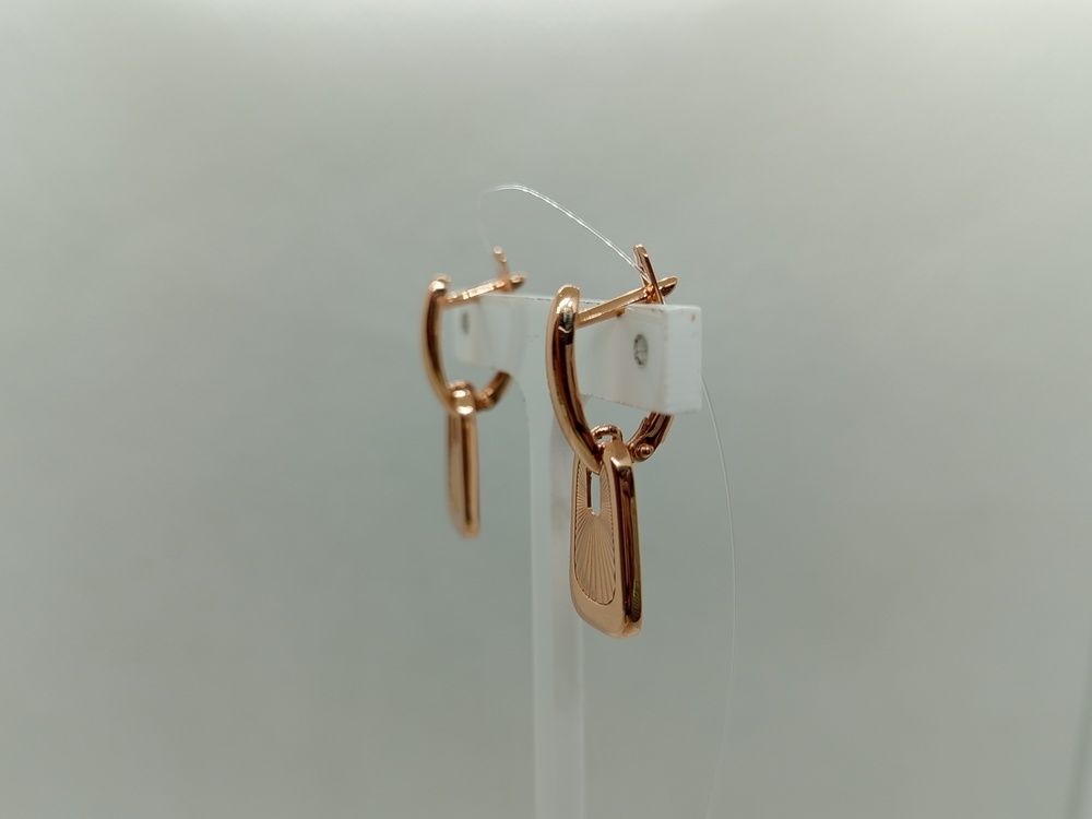 СЕРЬГИ БЕЗ КАМНЯ (Au 585)