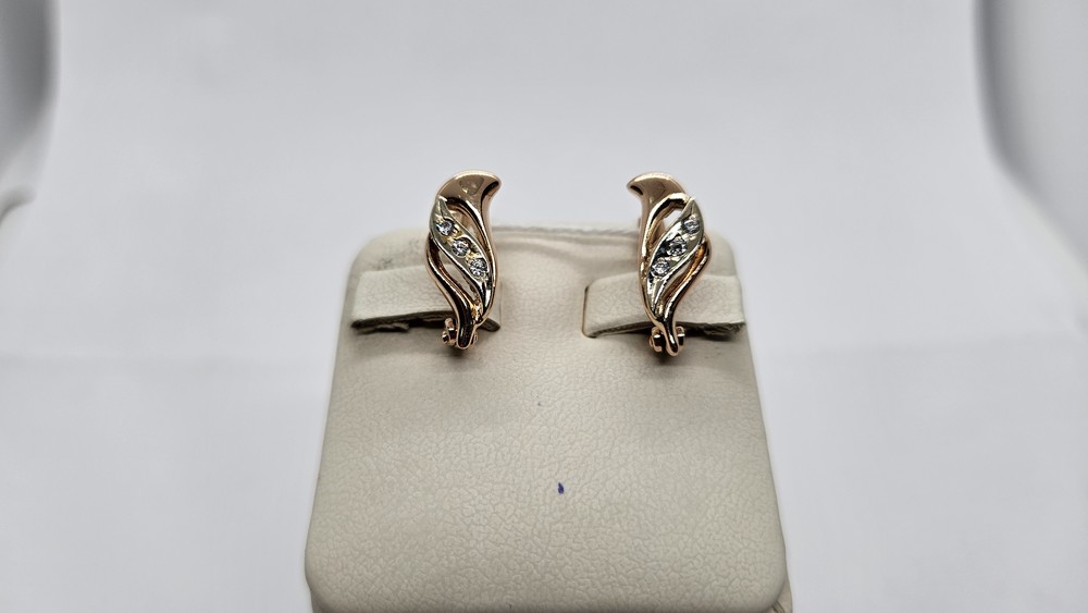 СКМИ585 СЕРЬГИ С КАМНЯМИ (Au 585)