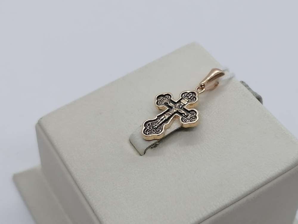 ПОДВЕСКА КРЕСТ БЕЗ КАМНЯ (Au 585)