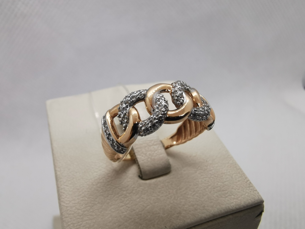 к4700 КОЛЬЦО С КАМНЯМИ (Au 585)