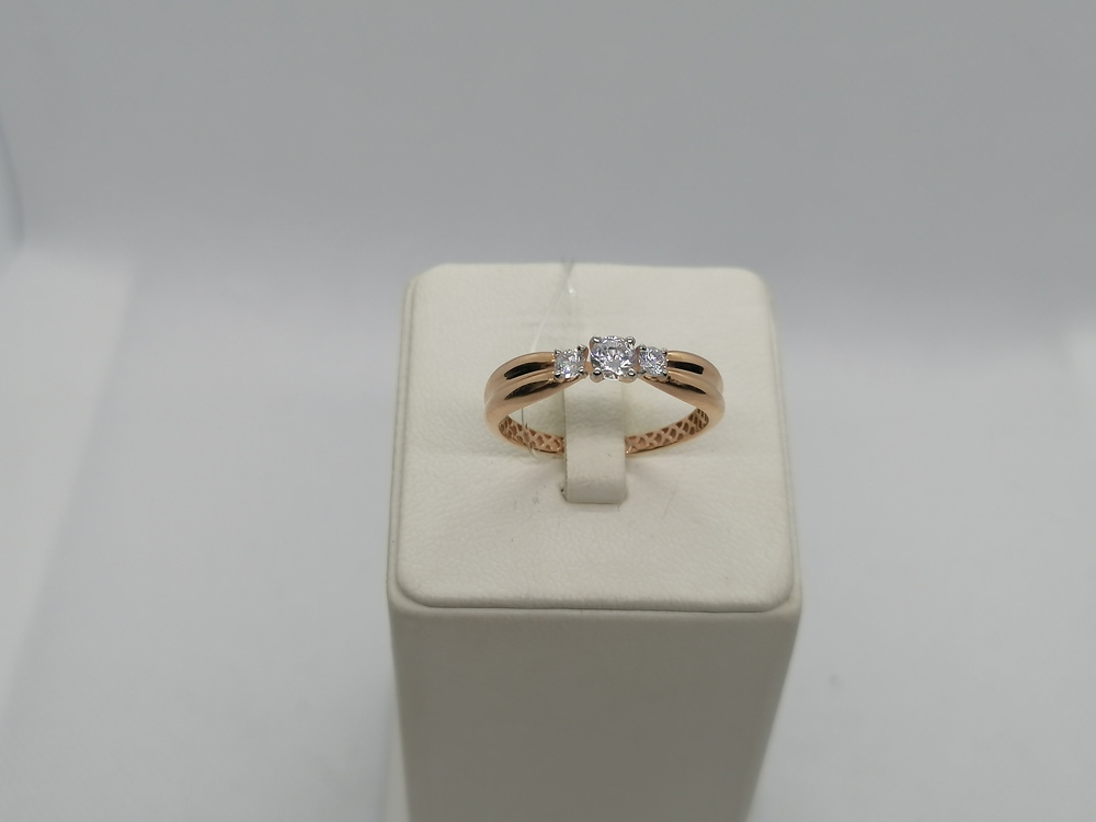 КОЛЬЦО С КАМНЯМИ (Au 585)