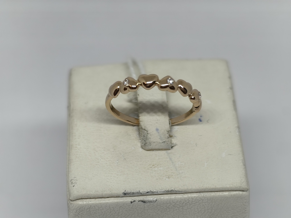 КОЛКМИ585 КОЛЬЦО С КАМНЯМИ (Au 585)