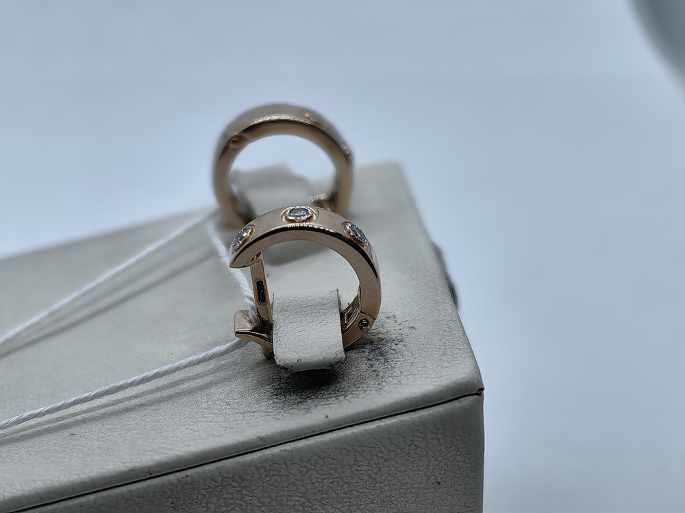 СКМИ585 СЕРЬГИ С КАМНЯМИ (Au 585)