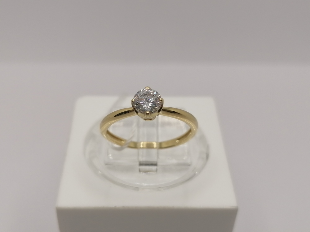 КОЛЬЦО С КАМНЯМИ (Au 585)