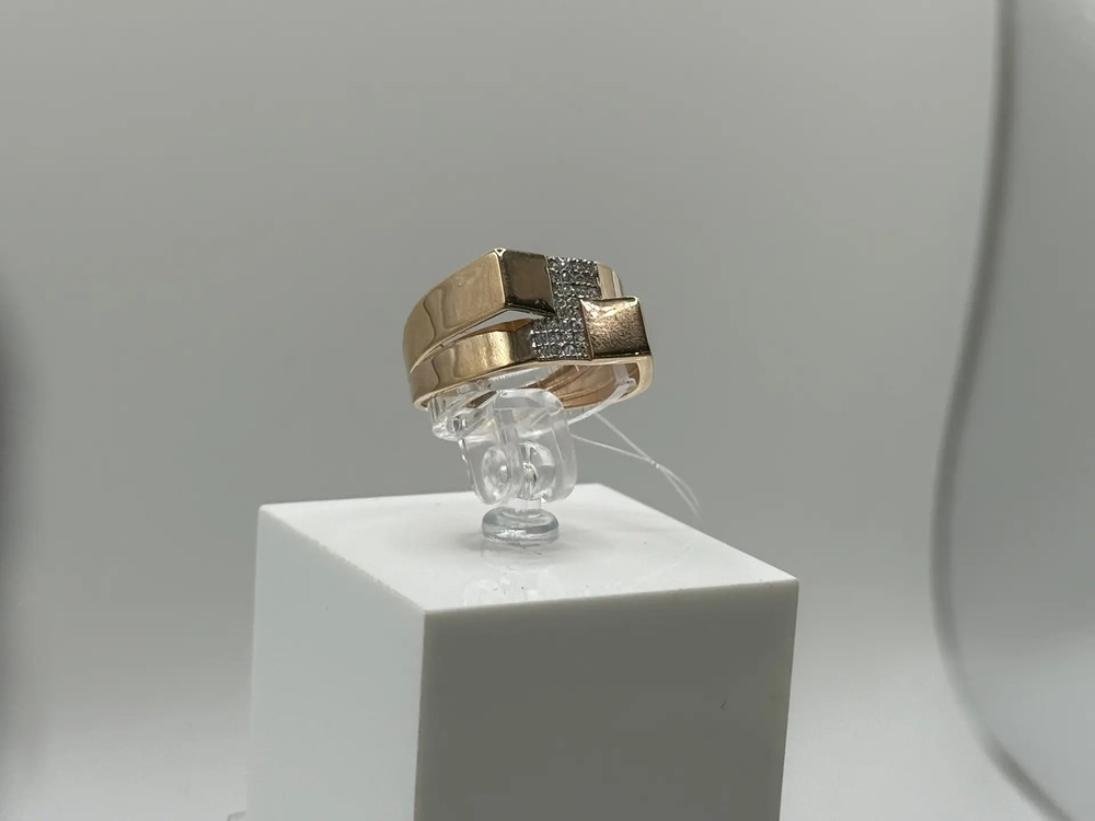 КОЛЬЦО С КАМНЯМИ (Au 585)