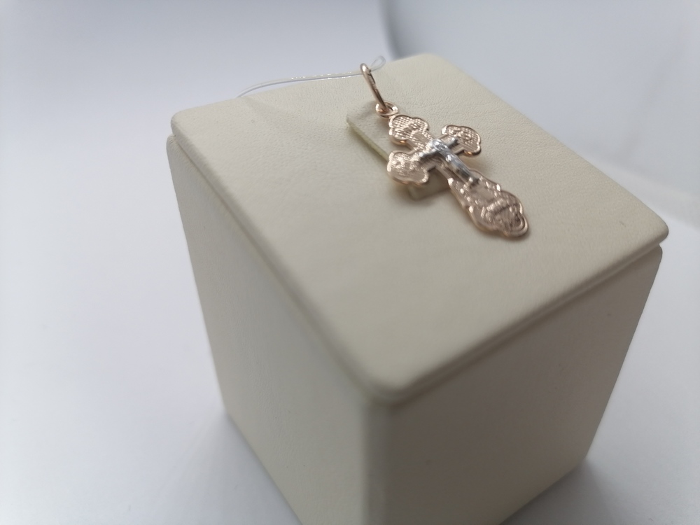 ПОДВЕСКА КРЕСТ без камня (Au 585)