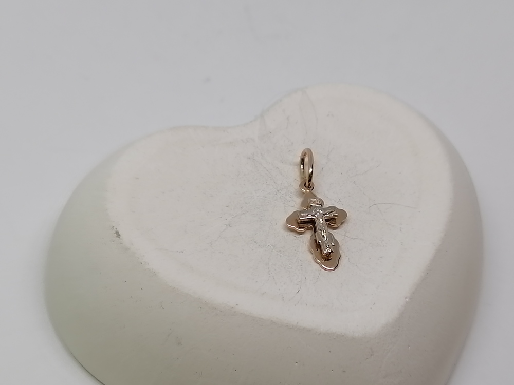 810-00344-10-00-00-00 ПОДВЕСКА КРЕСТ без камня (Au 585)