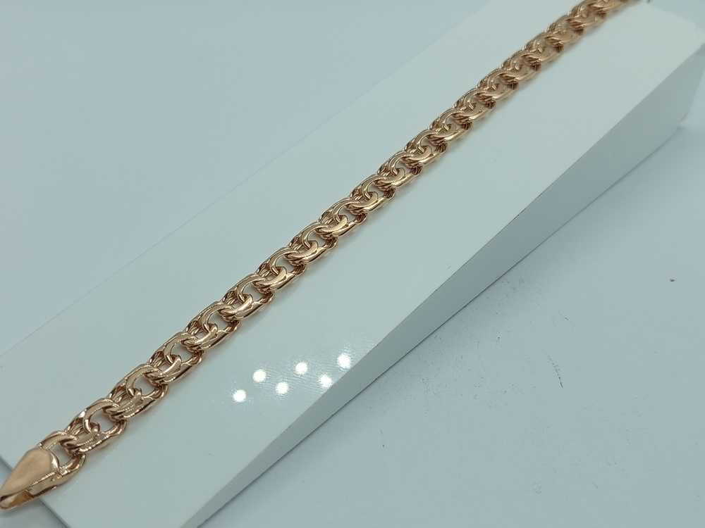 БЛБ585 БРАСЛЕТ ПОЛНОВЕСНЫЙ Бисмарк (Au 585)