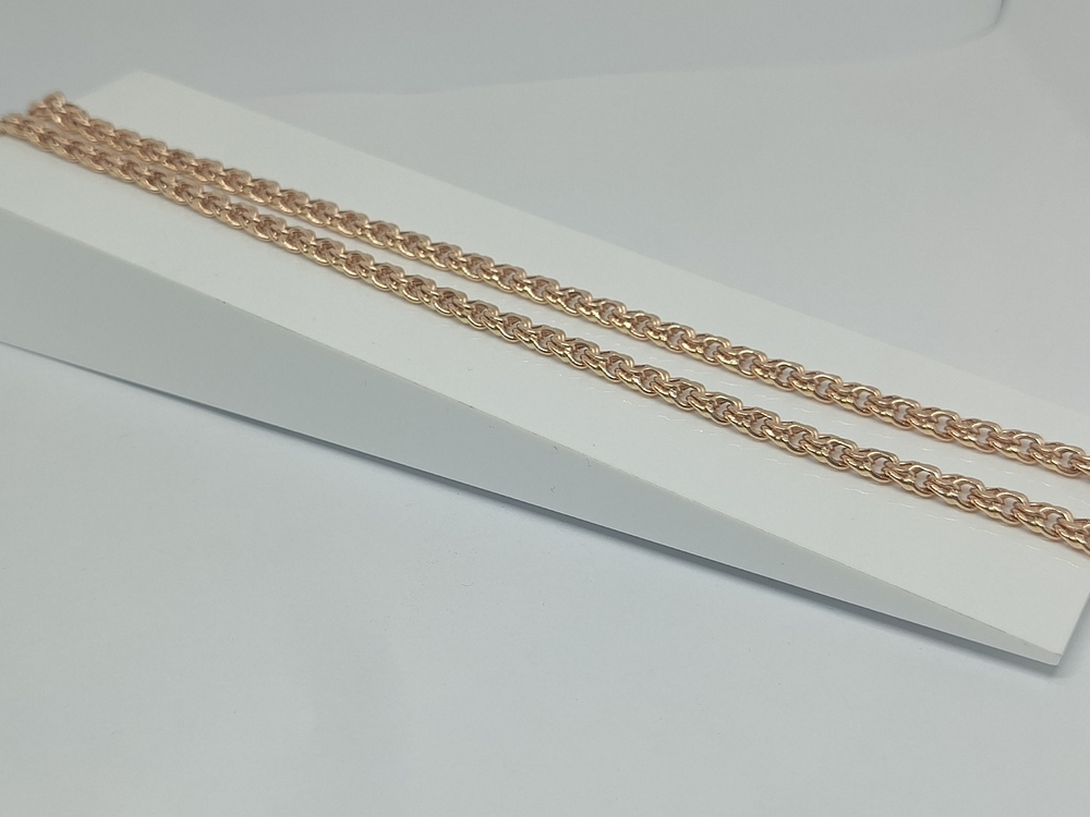 10090380150 ЦЕПЬ ПУСТОТЕЛАЯ Бисмарк (Au 585)