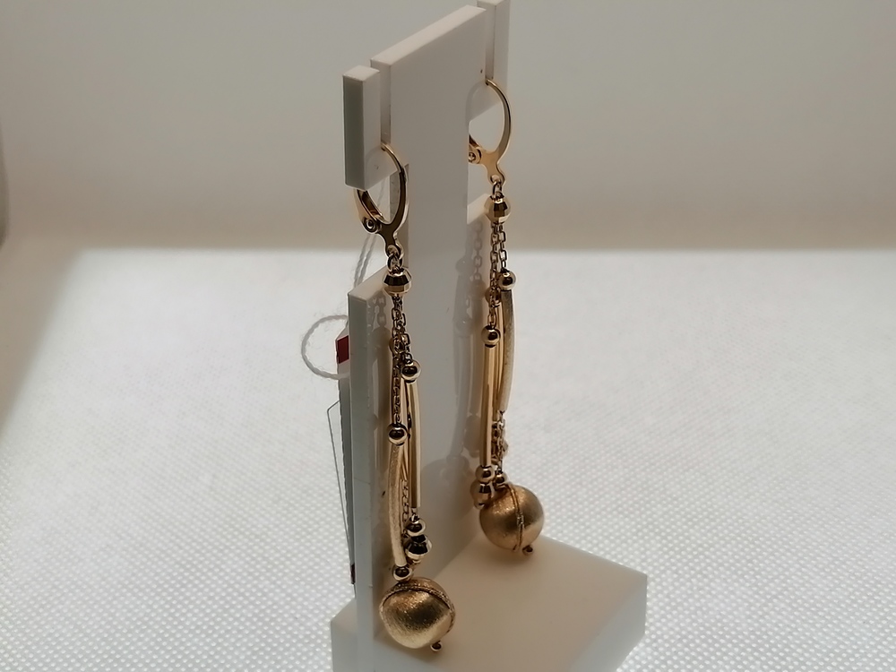 СЕРЬГИ БЕЗ КАМНЯ (Au 585)